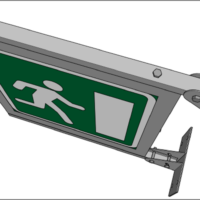 197023 Flaggbrakett skilt (kort)