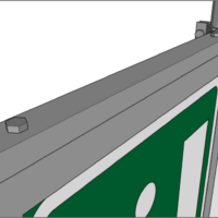 197142 Stolpefeste 90° Ø60mm