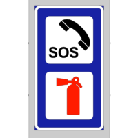 605-606 Nødtelefon og Slukkeapparat (to-sidig)