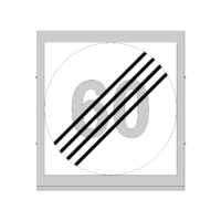 364 Slutt særskilt fartsgrense  (en-sidig)