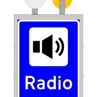 601 Lytt til radio (to-sidig) MS-størrelse