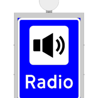 601 Lytt til radio (en-sidig) MS-størrelse