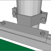 197140 Stolpefeste 180° Ø60mm