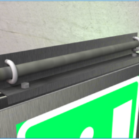 197120 Kamjernbrakett skilt