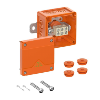 Funksjonssikker fordelingsboks med single klemmer