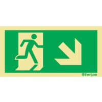 Skilt N0004 rømning ensidig PNH