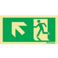 Skilt N0009 rømning ensidig POV