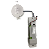 SPOT E & A Innfelt ledelys i sort og hvit polykarbonat, 1 t batteri og autotest