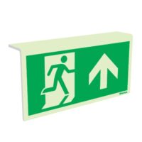 Skilt N0431 rømning tosidig takbrakett PO