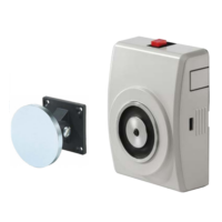 Dørholdemagnet 400N m/utløserknapp og anker