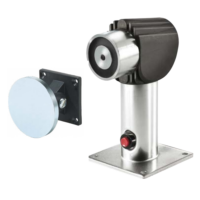 Dørholdemagnet 400N med 150/175mm arm, utløserknapp og anker