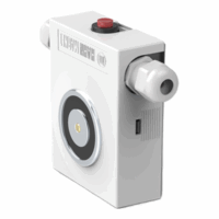 Dørholdemagnet 490N m/utløserknapp uten anker IP65/20