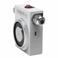 Dørholdemagnet 1372N m/utløserknapp uten anker IP65/20