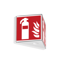 TRIGON 300 TWIN 5lx er et kombinert armatur for markering og belysning med 5lx av brannteknisk materiell, utført i polykarbonat IP54