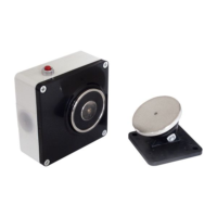 Dørholdemagnet 490-980N m/utløserknapp og anker