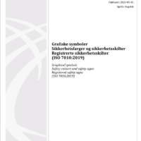 Markeringsskilt NS-EN ISO 7010 og korrekt pilretning